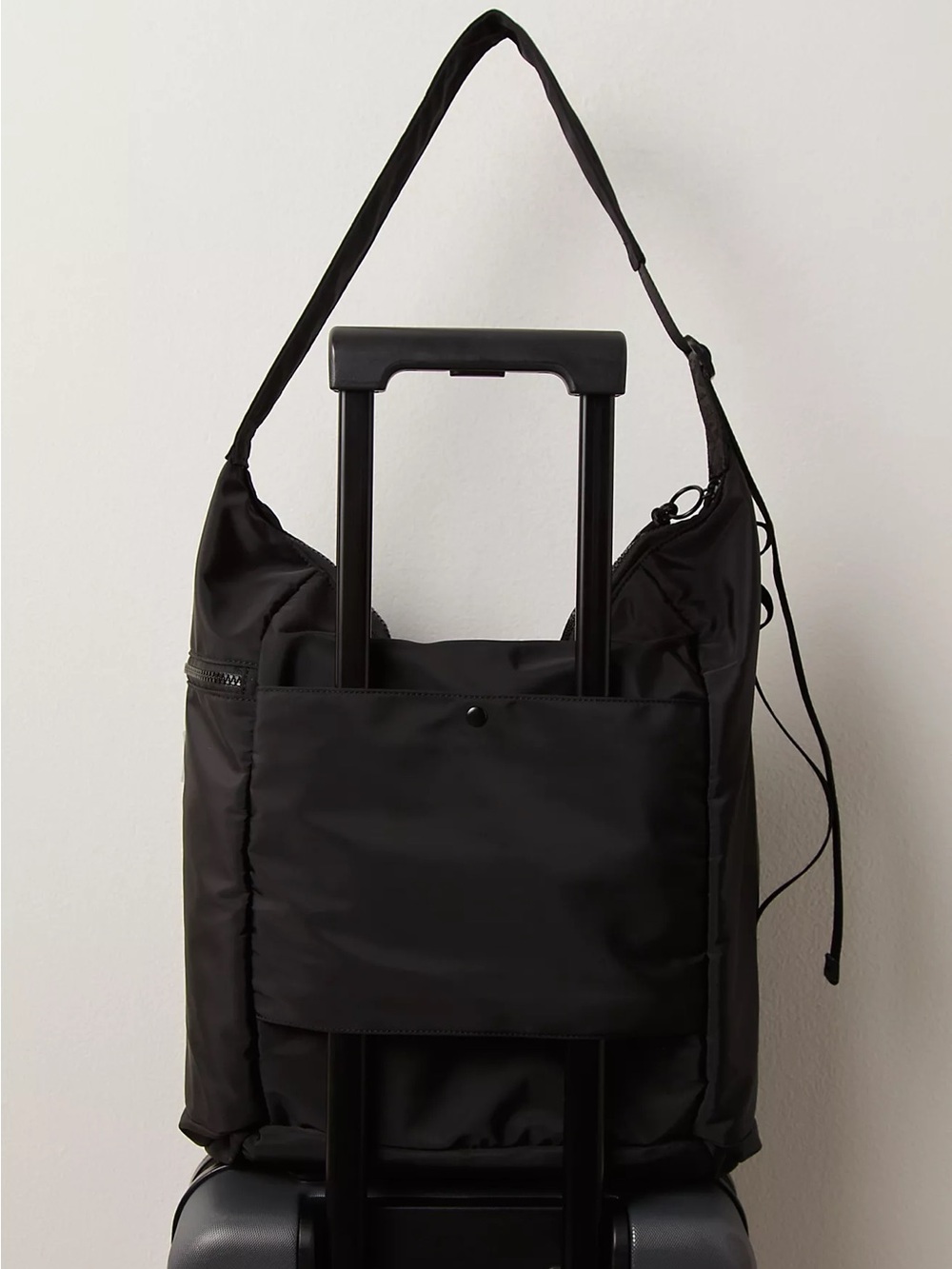 FP Movement by Free People No Time Zones Carryall Tote in Black NWT